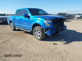 2015 Ford F-150 XLT with VIN 1FTEW1EG9FKE71674, listed as a IAAI auction lot 41635657 with 89,713 mi miles. Bid and sale history available at carsss.com. Image 1.