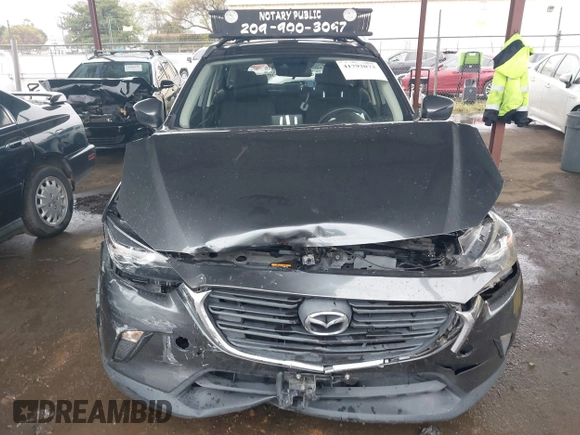 2019 Mazda CX-3 Sport with VIN JM1DKDB75K1454254, listed as a IAAI auction lot 41792073 with 143,021 mi miles. Bid and sale history available at carsss.com. Image 13.