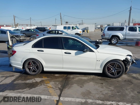2012 Mercedes-Benz C 63 AMG with VIN WDDGF7HB2CA661318, listed as a IAAI auction lot 41841635 with 125,085 mi miles and . Bid and sale history available at carsss.com. Image 13.
