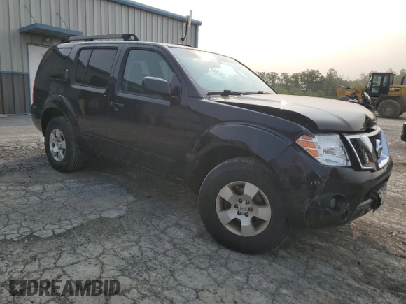 2011 Nissan Pathfinder S with VIN 5N1AR1NB8BC632476, listed as a Copart auction lot 59348985 with 202,440 mi miles and Salvage title. Bid and sale history available at DreamBid. Image 4.