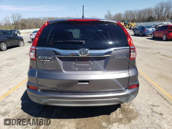 2016 Honda CR-V LX with VIN 5J6RM4H34GL126852, listed as a Copart auction lot 49156005 with 57,352 mi miles and Salvage Title. Bid and sale history available at carsss.com. Image 6.