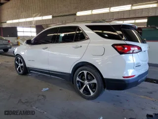 2022 Chevrolet Equinox Premier with VIN 2GNAXNEV6N6125317, listed as a Copart auction lot 87197504 with 38,526 mi miles and Salvage Title. Bid and sale history available at carsss.com. Image 2.