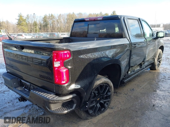 2025 Chevrolet Silverado 1500 with VIN 1GCUKJED2SZ162191, listed as a IAAI auction lot 41652833 with 2,837 mi miles and . Bid and sale history available at DreamBid. Image 4.