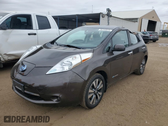 2016 Nissan LEAF S with VIN 1N4BZ0CP8GC308362, listed as a Copart auction lot 70744973 with 50,696 mi miles. Bid and sale history available at carsss.com. Image 1.