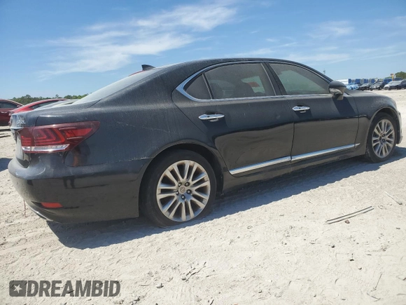 2014 Lexus LS 460 L with VIN JTHGL5EF0E5051832, listed as a Copart auction lot 50557425 with 102,903 mi miles and Clean title. Bid and sale history available at DreamBid. Image 3.