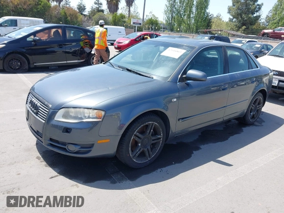 2007 Audi A4 2.0T with VIN WAUDF78E07A157361, listed as a IAAI auction lot 42116865 with 119,613 mi miles. Bid and sale history available at carsss.com. Image 2.