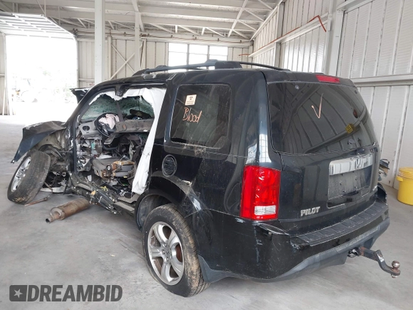 2013 Honda Pilot EX-L with VIN 5FNYF4H54DB014273, listed as a IAAI auction lot 41822365 with Not Provided miles and . Bid and sale history available at DreamBid. Image 3.