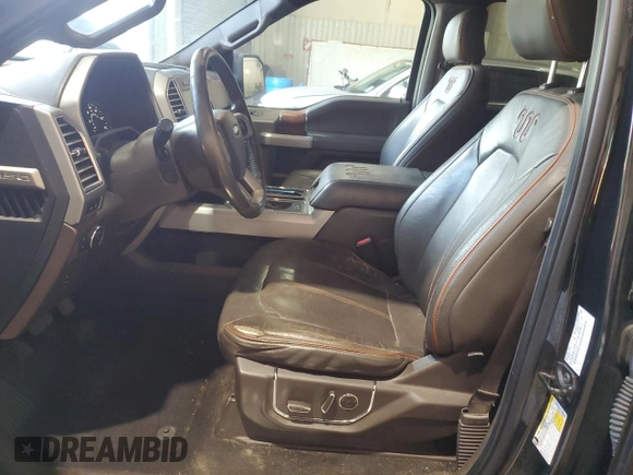 2015 Ford F-150 XLT with VIN 1FTEW1EG5FFB90805, listed as a Copart auction lot 54433415 with 249,920 mi miles and Salvage title. Bid and sale history available at DreamBid. Image 7.