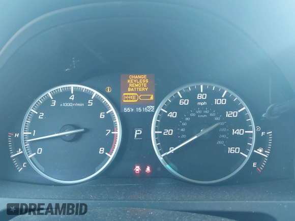 2015 Acura RDX Tech Pkg with VIN 5J8TB3H55FL013666, listed as a IAAI auction lot 41807022 with 151,522 mi miles. Bid and sale history available at carsss.com. Image 7.
