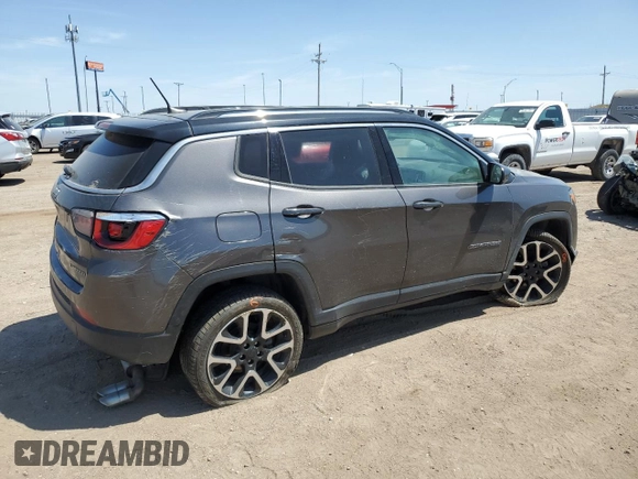 2018 Jeep Compass Limited with VIN 3C4NJDCB9JT261879, listed as a Copart auction lot 56523365 with 172,382 mi miles and Salvage title. Bid and sale history available at DreamBid. Image 3.