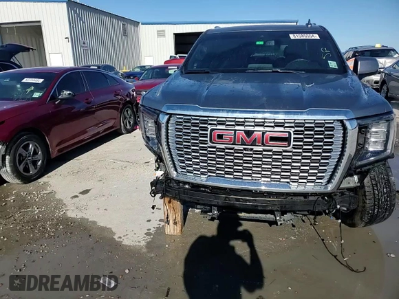 2022 GMC Yukon SLT with VIN 1GKS1BKD7NR330453, listed as a Copart auction lot 81585554 with 34,811 mi miles and Salvage Title. Bid and sale history available at carsss.com. Image 15.