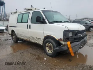 2003 Chevrolet Express Cargo z VIN 1GCHG35UX31215671, wystawiony jako Copart lot #47571675 z przebiegiem Nie podano mil oraz Szkoda całkowita • Salvage title. Historia ofert i sprzedaży dostępna na DreamBid. Obrazek 4.