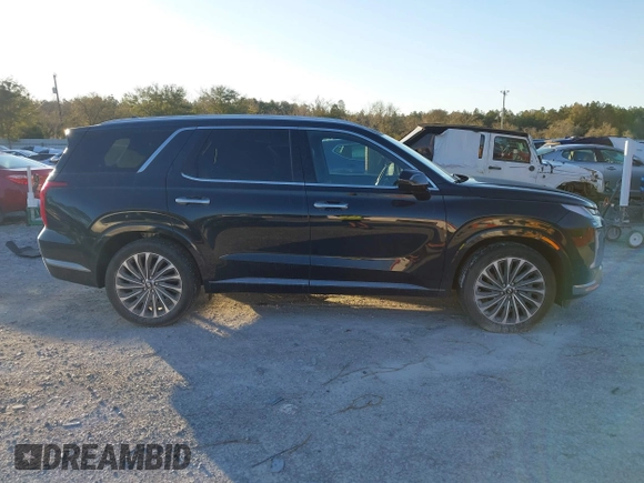 2024 Hyundai Palisade Calligraphy z VIN KM8R74GE4RU653931, wystawiony jako IAAI lot #41803590 z przebiegiem 25 374 mil mil oraz . Historia ofert i sprzedaży dostępna na DreamBid. Obrazek 13.