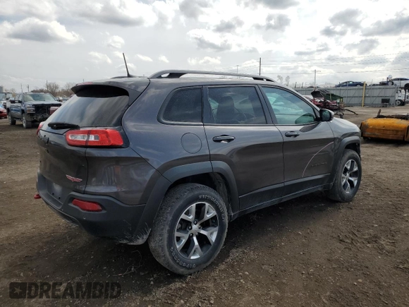2018 Jeep Cherokee Trailhawk with VIN 1C4PJMBB0JD561309, listed as a Copart auction lot 51487065 with 105,138 mi miles and Salvage title. Bid and sale history available at DreamBid. Image 3.