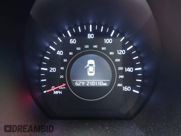 2015 Kia Optima LX z VIN 5XXGM4A79FG441283, wystawiony jako IAAI lot #40834778 z przebiegiem 210 110 mil mil oraz . Historia ofert i sprzedaży dostępna na DreamBid. Obrazek 7.