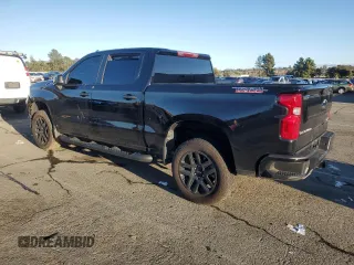 2024 Chevrolet Silverado 1500 Custom Trail Boss with VIN 3GCUDCE83RG218772, listed as a Copart auction lot 44648145 with 8,672 mi miles and Salvage Title. Bid and sale history available at carsss.com. Image 2.