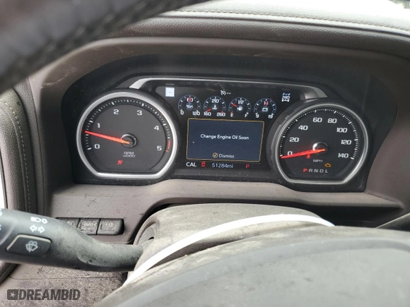 2022 Chevrolet Silverado 3500HD LTZ with VIN 1GC4YUEY5NF353337, listed as a Copart auction lot 62393394 with 51,284 mi miles and Salvage Title. Bid and sale history available at carsss.com. Image 9.