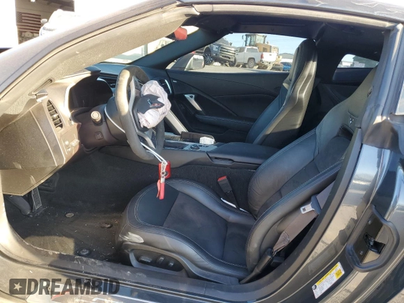 2017 Chevrolet Corvette Z06 2LZ with VIN 1G1YS2D64H5606898, listed as a Copart auction lot 42851965 with 22,327 mi miles and Salvage Title. Bid and sale history available at carsss.com. Image 7.