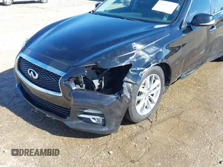 2015 Infiniti Q50 with VIN JN1BV7AP1FM354175, listed as a IAAI auction lot 41486327 with 136,017 mi miles and . Bid and sale history available at DreamBid. Image 6.