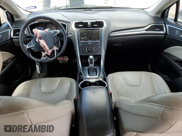 2014 Ford Fusion Titanium with VIN 3FA6P0SU7ER337512, listed as a Copart auction lot 56201325 with 89,826 mi miles and Salvage title. Bid and sale history available at DreamBid. Image 8.