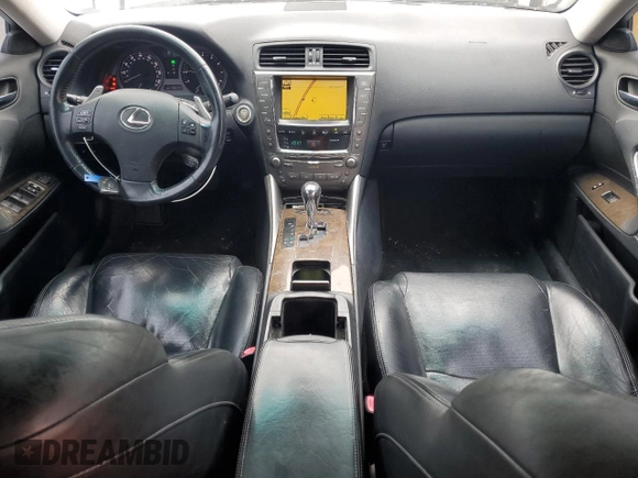 2010 Lexus IS 250 with VIN JTHBF5C21A5122189, listed as a Copart auction lot 53387275 with 166,743 mi miles and Salvage Title. Bid and sale history available at DreamBid. Image 8.