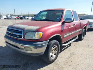 2002 Toyota Tundra SR5 with VIN 5TBRT34142S259456, listed as a IAAI auction lot 41872370 with 256,850 mi miles. Bid and sale history available at carsss.com. Image 2.