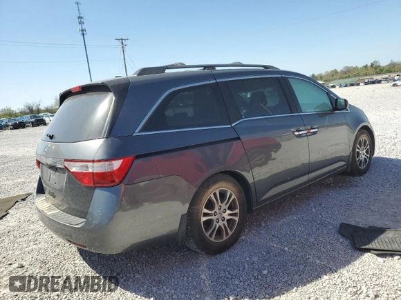2012 Honda Odyssey EX-L with VIN 5FNRL5H68CB138198, listed as a Copart auction lot 52764835 with Not Provided miles and Salvage Title. Bid and sale history available at carsss.com. Image 3.