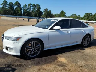 2016 Audi S6 Premium Plus with VIN WAUF2AFC7GN076093, listed as a Copart auction lot 66581024 with 100,211 mi miles and Salvage Title. Bid and sale history available at carsss.com. Image 1.