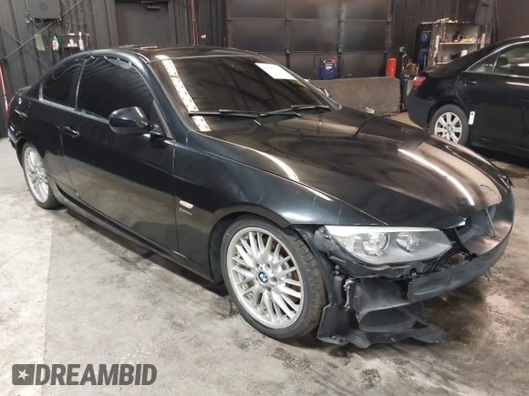 2011 BMW 3 Series 335is with VIN WBAKG1C51BE618450, listed as a IAAI auction lot 41555179 with 100,942 mi miles and . Bid and sale history available at carsss.com. Image 1.