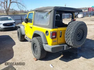 2021 Jeep Wrangler Sport S with VIN 1C4HJXAG5MW691176, listed as a IAAI auction lot 41747618 with 115,775 mi miles and . Bid and sale history available at DreamBid. Image 3.