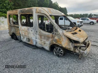 2022 Ford Transit Passenger XL with VIN 1FBAX2C86NKA47790, listed as a Copart auction lot 63018275 with Not provided miles and Non repairable. Bid and sale history available at DreamBid. Image 4.
