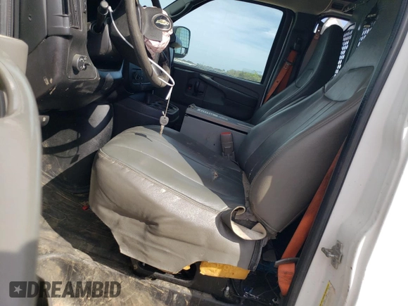 2014 Chevrolet Express Cargo Van with VIN 1GCWGFCA4E1153575, listed as a Copart auction lot 48228214 with 227,892 mi miles and Salvage Title. Bid and sale history available at carsss.com. Image 7.