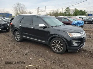 2016 Ford Explorer Platinum with VIN 1FM5K8HT2GGB60164, listed as a Copart auction lot 52878495 with Not provided miles and Salvage title. Bid and sale history available at DreamBid. Image 4.