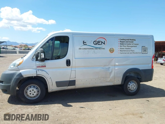 2016 Ram ProMaster Cargo with VIN 3C6TRVAG9GE108282, listed as a IAAI auction lot 41971207 with 215,530 mi miles and . Bid and sale history available at DreamBid. Image 14.
