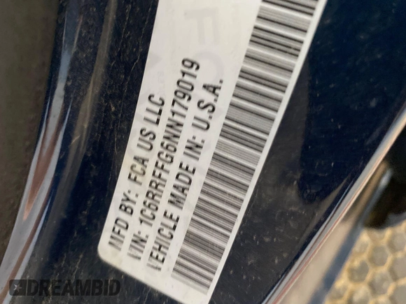 2022 Ram 1500 Big Horn with VIN 1C6RRFFG6NN179019, listed as a IAAI auction lot 42774180 with 91,718 mi miles and . Bid and sale history available at DreamBid. Image 31.