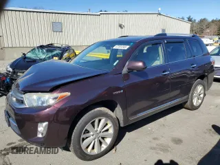 2013 Toyota Highlander Hybrid Limited with VIN JTEDC3EH7D2013147, listed as a Copart auction lot 47391345 with 319,854 mi miles and Salvage Title. Bid and sale history available at carsss.com. Image 1.