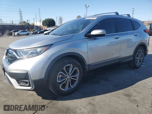 2020 Honda CR-V EX-L with VIN 7FARW1H81LE000105, listed as a Copart auction lot 89028285 with 16,713 mi miles and Salvage Title. Bid and sale history available at carsss.com. Image 1.