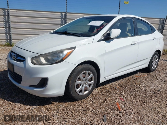 2012 Hyundai Accent GLS with VIN KMHCT4AE9CU254224, listed as a IAAI auction lot 41964055 with 86,501 mi miles. Bid and sale history available at carsss.com. Image 2.