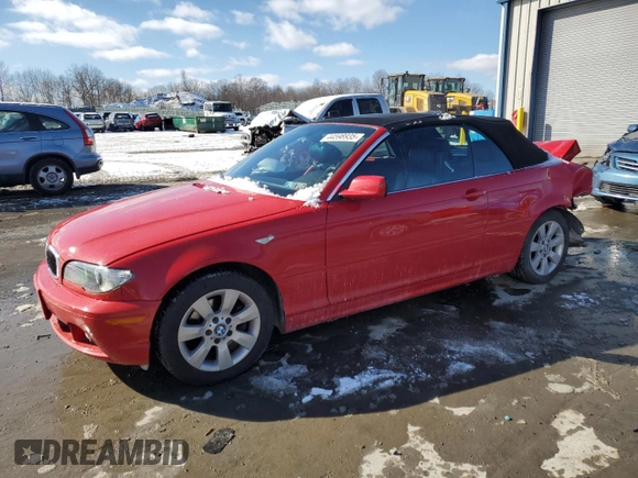 2006 BMW 3 Series 325Ci with VIN WBABW33466PG99531, listed as a Copart auction lot 44598935 with 127,505 mi miles and Salvage Title. Bid and sale history available at carsss.com. Image 1.