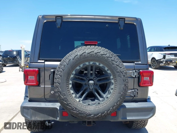 2018 Jeep Wrangler Unlimited Sahara with VIN 1C4HJXEN1JW236779, listed as a IAAI auction lot 42238158 with 72,879 mi miles and . Bid and sale history available at DreamBid. Image 17.