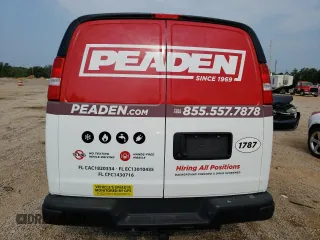 2021 Chevrolet Express Cargo with VIN 1GCWGAFP8M1311787, listed as a Copart auction lot 54471953 with 13,365 mi miles and Non repairable. Bid and sale history available at DreamBid. Image 6.