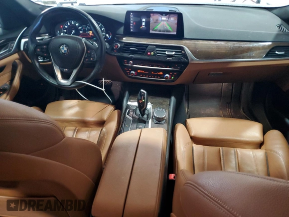 2019 BMW 5 Series 540i xDrive with VIN WBAJE7C53KWW37760, listed as a Copart auction lot 84263044 with 44,687 mi miles and Salvage Title. Bid and sale history available at carsss.com. Image 8.