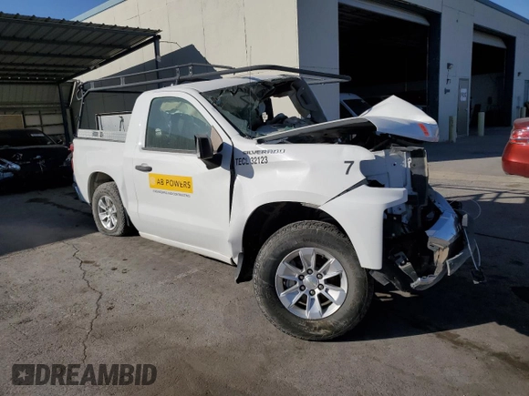2020 Chevrolet Silverado 1500 Work Truck with VIN 3GCNWAEH8LG137065, listed as a Copart auction lot 86203084 with Not Provided miles and Salvage Title. Bid and sale history available at DreamBid. Image 4.