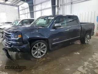 2018 Chevrolet Silverado 1500 LTZ with VIN 3GCUKSEJXJG349222, listed as a Copart auction lot 87966845 with 90,161 mi miles and Salvage Title. Bid and sale history available at carsss.com. Image 1.