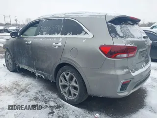 2019 Kia Sorento SX V6 with VIN 5XYPKDA58KG548822, listed as a IAAI auction lot 41606599 with 66,760 mi miles. Bid and sale history available at carsss.com. Image 3.