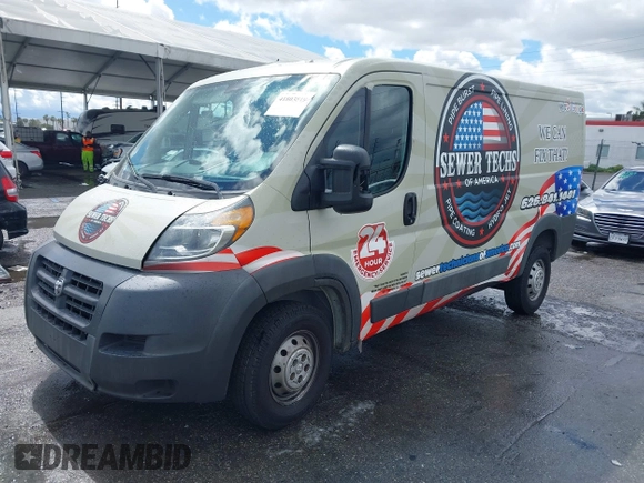 2016 Ram ProMaster Cargo with VIN 3C6TRVAG9GE131982, listed as a IAAI auction lot 41803819 with 170,567 mi miles and . Bid and sale history available at DreamBid. Image 2.