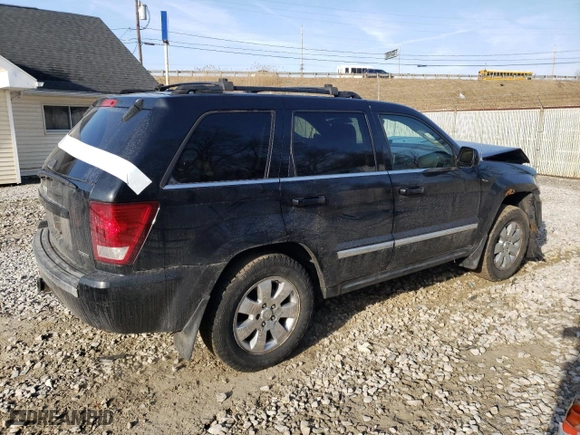 2009 Jeep Grand Cherokee Limited with VIN 1J8HR58T89C539166, listed as a Copart auction lot 48801125 with 193,502 mi miles and Salvage Title. Bid and sale history available at carsss.com. Image 3.