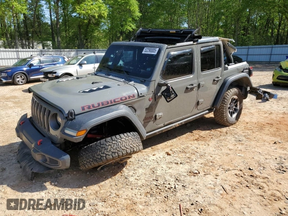 2019 Jeep Wrangler Unlimited Rubicon с VIN 1C4HJXFN9KW507281, выставлен на аукционе Copart как лот 52290005 с пробегом Не указан миль и Списание • Salvage title. История ставок и продаж доступна на DreamBid. Изображение 1.