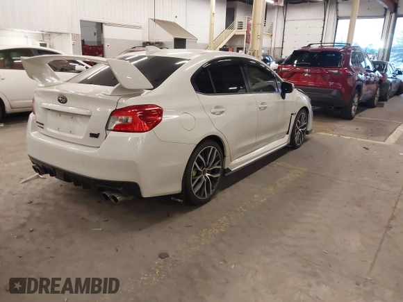 2021 Subaru WRX STI with VIN JF1VA2S68M9815568, listed as a IAAI auction lot 41731750 with 32,555 mi miles. Bid and sale history available at carsss.com. Image 4.