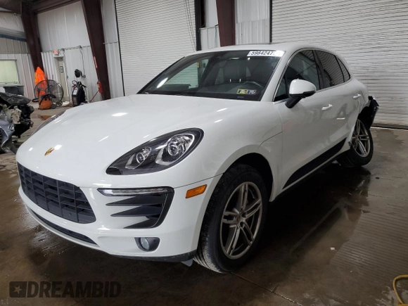 2017 Porsche Macan S with VIN WP1AB2A58HLB11828, listed as a Copart auction lot 59842475 with 45,286 mi miles and Salvage title. Bid and sale history available at DreamBid. Image 1.